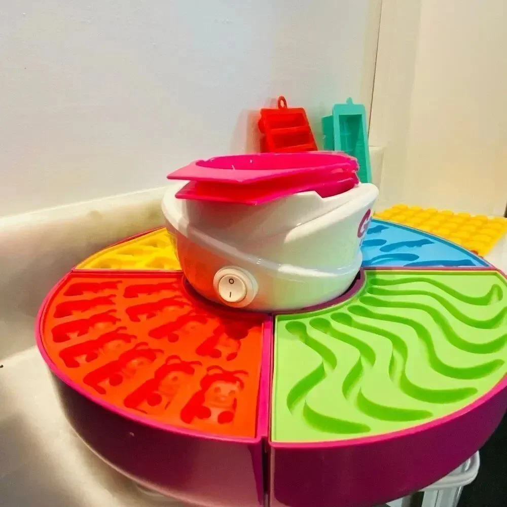 Nostalgia Gummy Candy Making Kit With 4 Silicone Mold Trays Bundle Multicolor OS